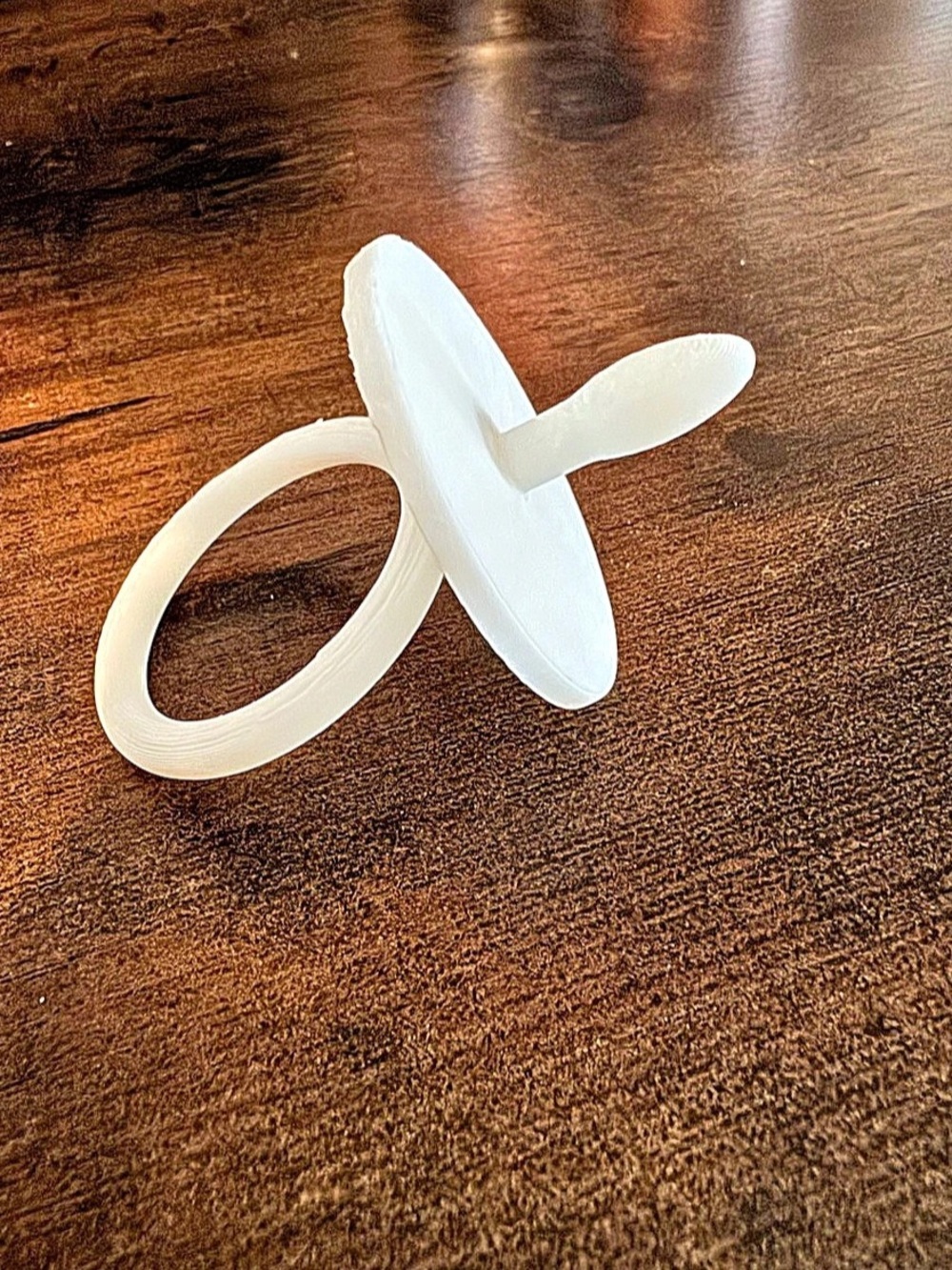 3D printed Cabbage Patch Pacifier - WHITE